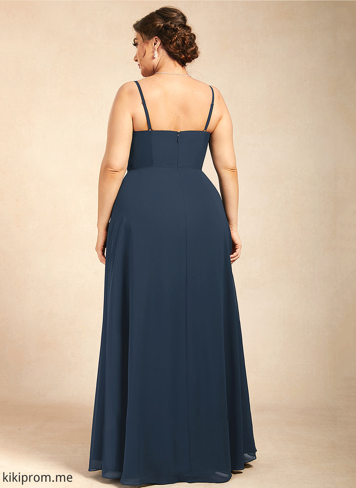 Mother of the Bride Dresses Neckline Bride Mother the Chiffon A-Line Dress Square Iyana Floor-Length of