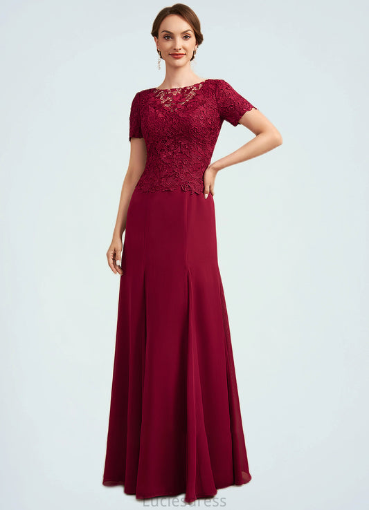 Vera Trumpet/Mermaid Scoop Neck Floor-Length Chiffon Lace Mother of the Bride Dress HF126P0014979