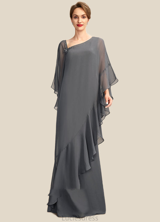 Vera Sheath/Column One-Shoulder Floor-Length Chiffon Mother of the Bride Dress HF126P0014995