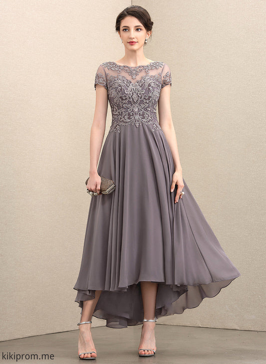 Neck Lace Chiffon the With Asymmetrical Mother of the Bride Dresses Sequins Bride of A-Line Scoop Mother Beading Giovanna Dress