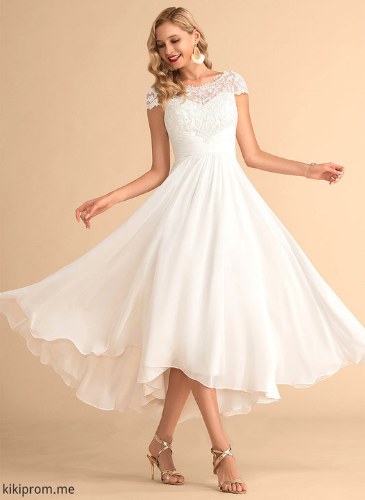 Wedding Dresses Dress Wedding Chiffon Lace Asymmetrical Scoop A-Line Rylee