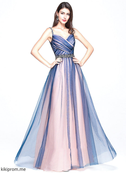 Prom Dresses Floor-Length Sweetheart Janelle Ball-Gown/Princess Ruffle With Sequins Beading Tulle