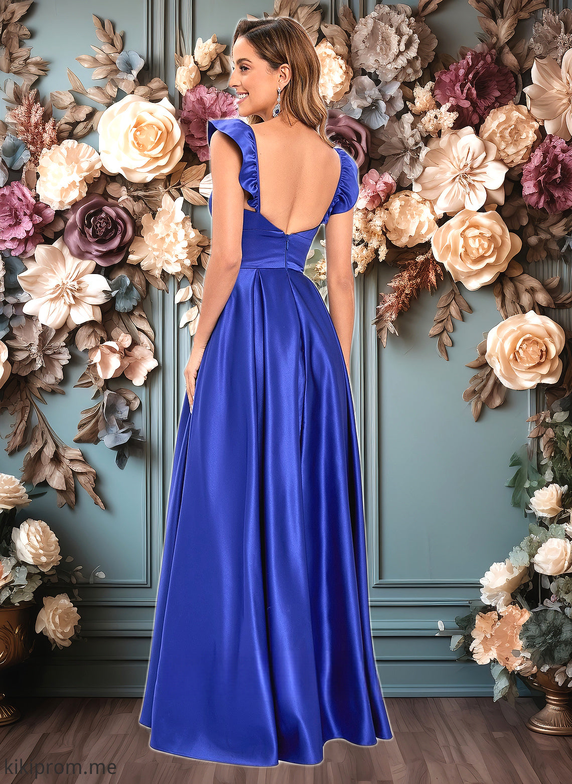 Jade Ball-Gown/Princess Sweetheart Floor-Length Satin Prom Dresses HFP0025859