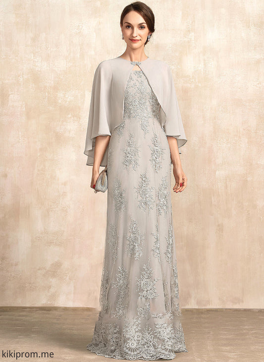 of the Mother Square A-Line Lace Kyra Dress Neckline Bride Mother of the Bride Dresses Floor-Length