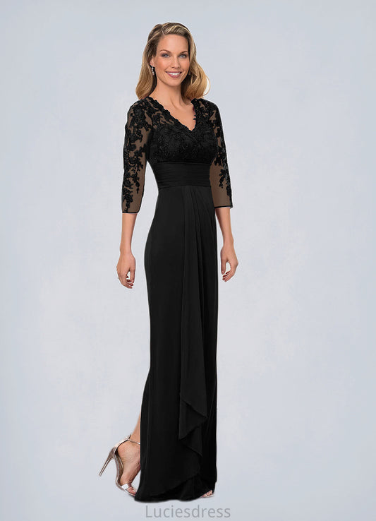 Joyce Sheath Lace Floor-Length Dress HFP0022665