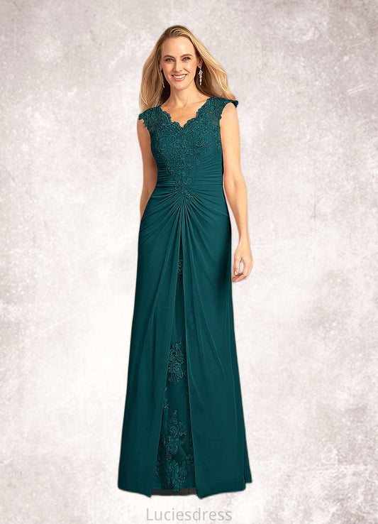 Uerica A-Line Lace Floor-Length Dress HFP0022668