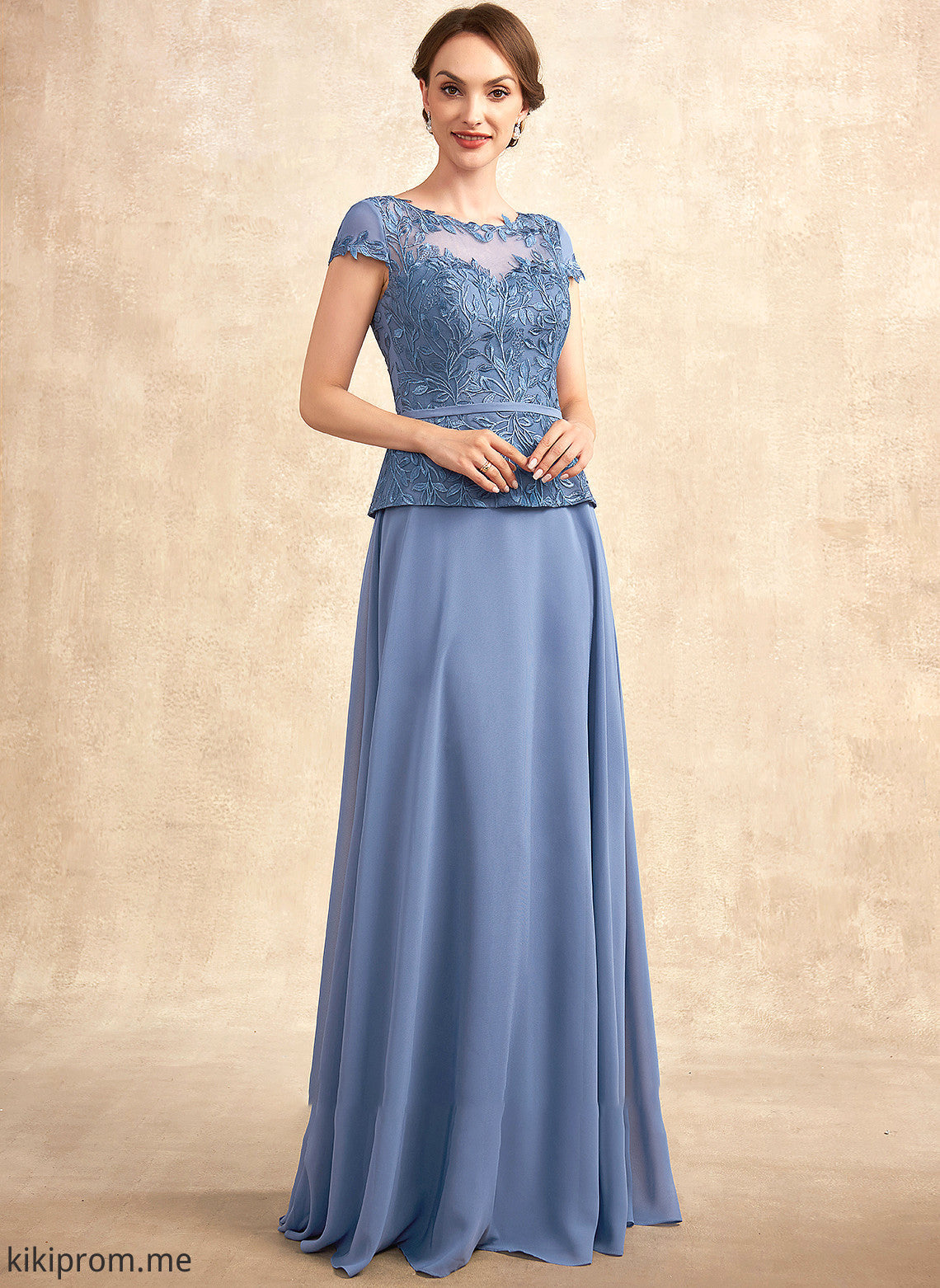 Chiffon Lace of Quinn Bride Mother Dress Scoop Floor-Length A-Line Neck the Mother of the Bride Dresses