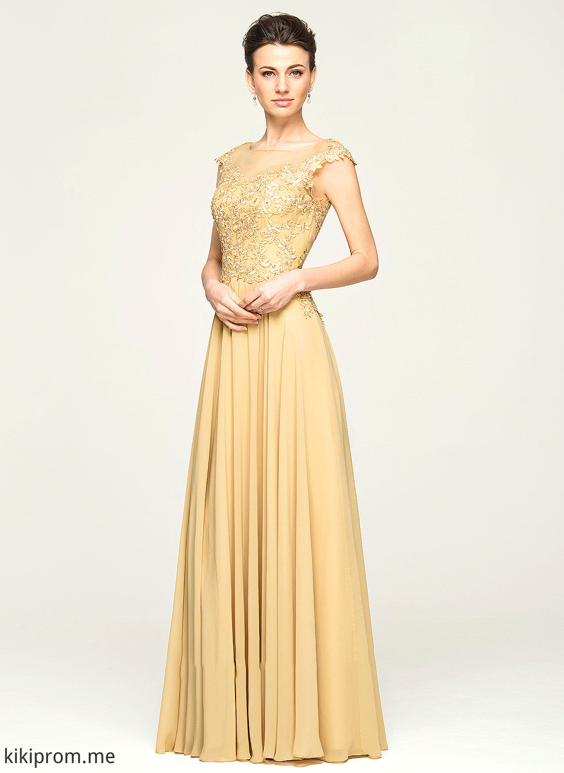 Neck Dress the A-Line of Mother Lace Mother of the Bride Dresses With Bride Floor-Length Isabela Sequins Scoop Beading Chiffon