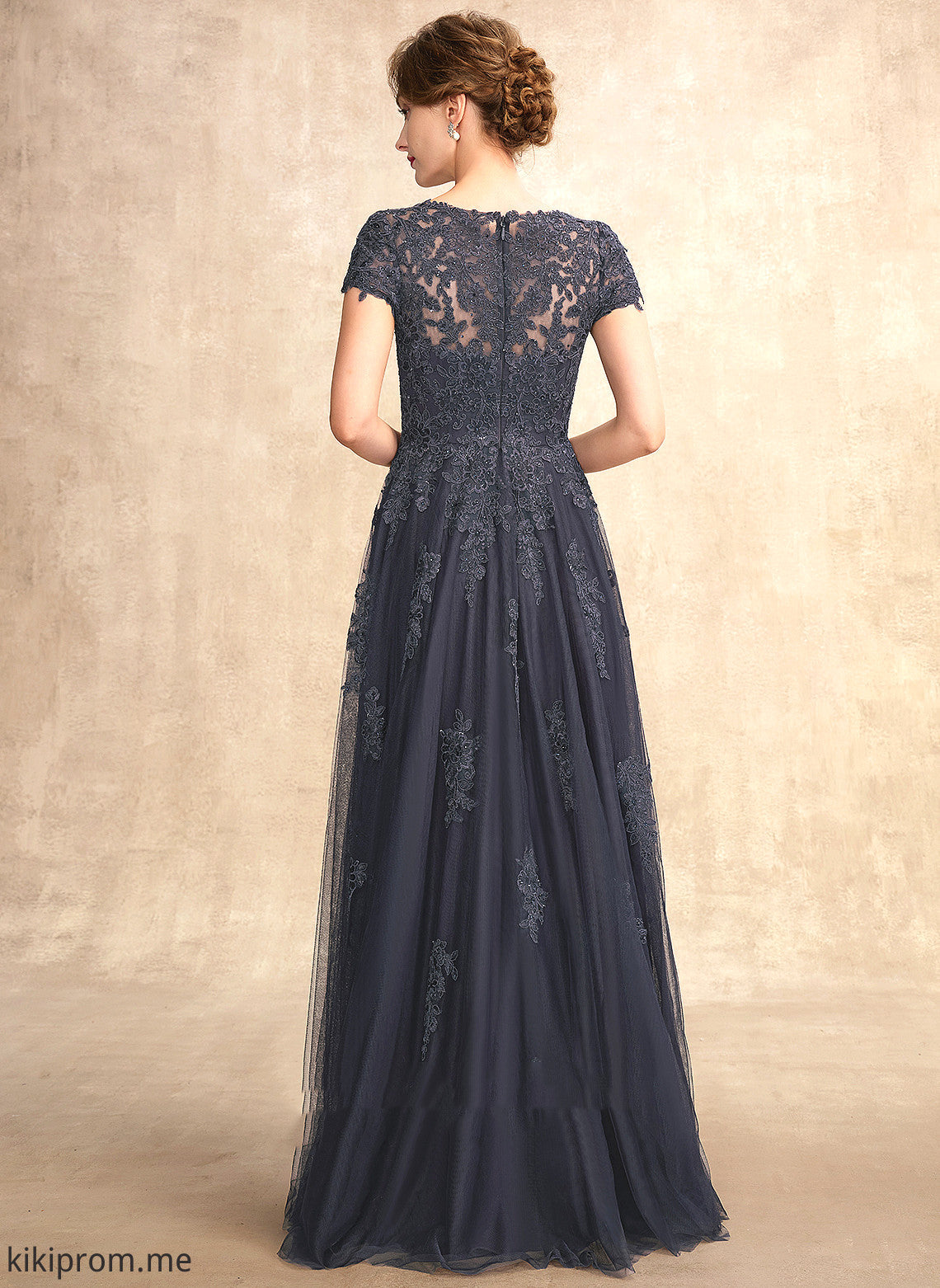 Mother Floor-Length With Alejandra of Neck Lace Dress Scoop Bride Mother of the Bride Dresses A-Line Tulle Beading the