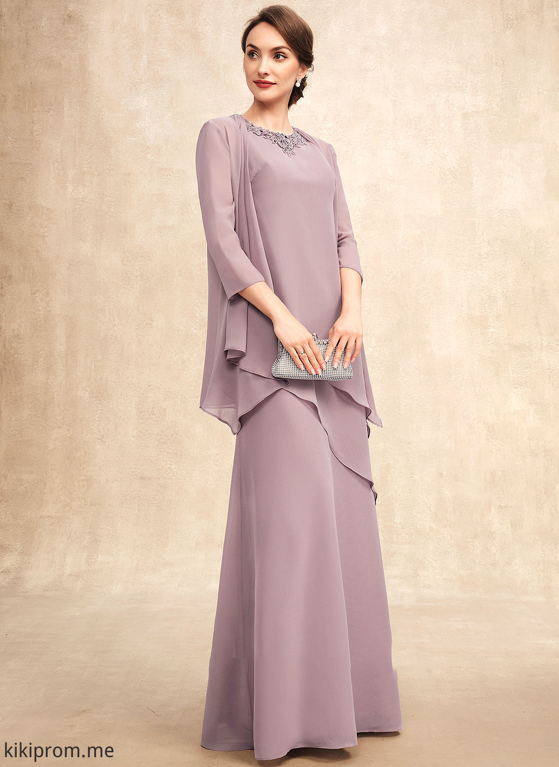 of the Scoop Chiffon Bride Floor-Length Briana Dress A-Line Neck Beading With Mother of the Bride Dresses Mother