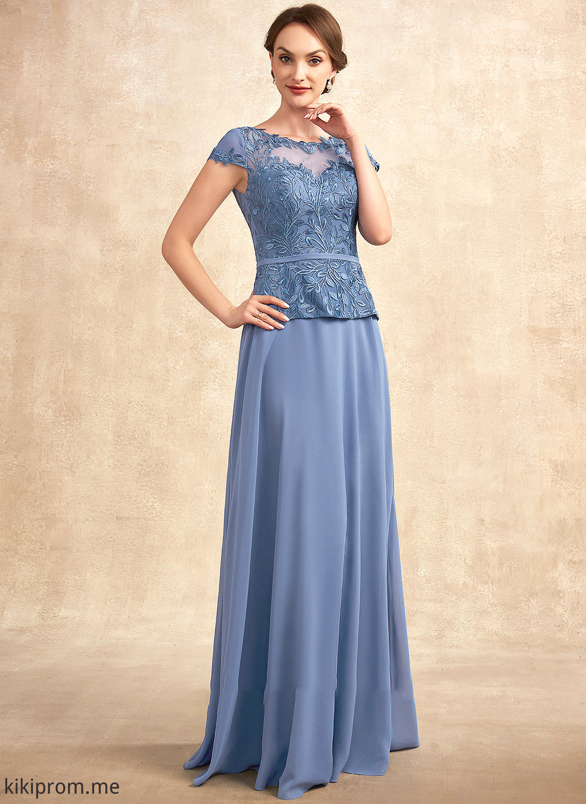 Chiffon Lace of Quinn Bride Mother Dress Scoop Floor-Length A-Line Neck the Mother of the Bride Dresses