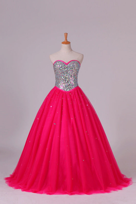 2024 Quinceanera Dresses Sweetheart Ball Gown Floor-Length P38KL21M