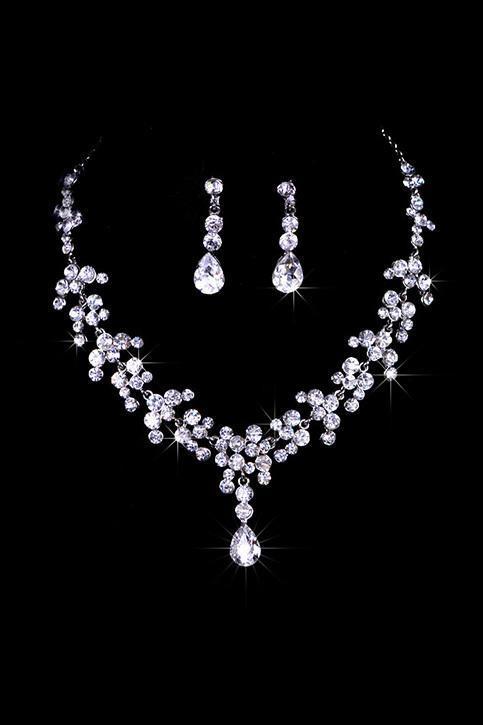 Unique Alloy With Rhinestone Ladies' Jewelry Sets