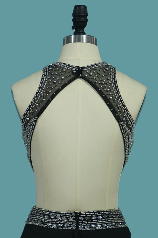 2024 Open Back Scoop With Beads And Slit P269THE6