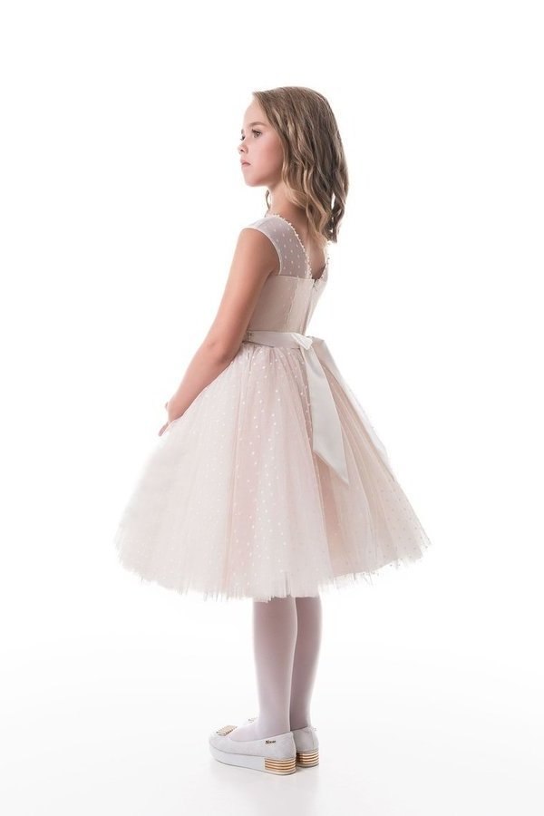 2024 New Arrival Scoop Flower Girl Dresses A Line Tulle PK33RSAS