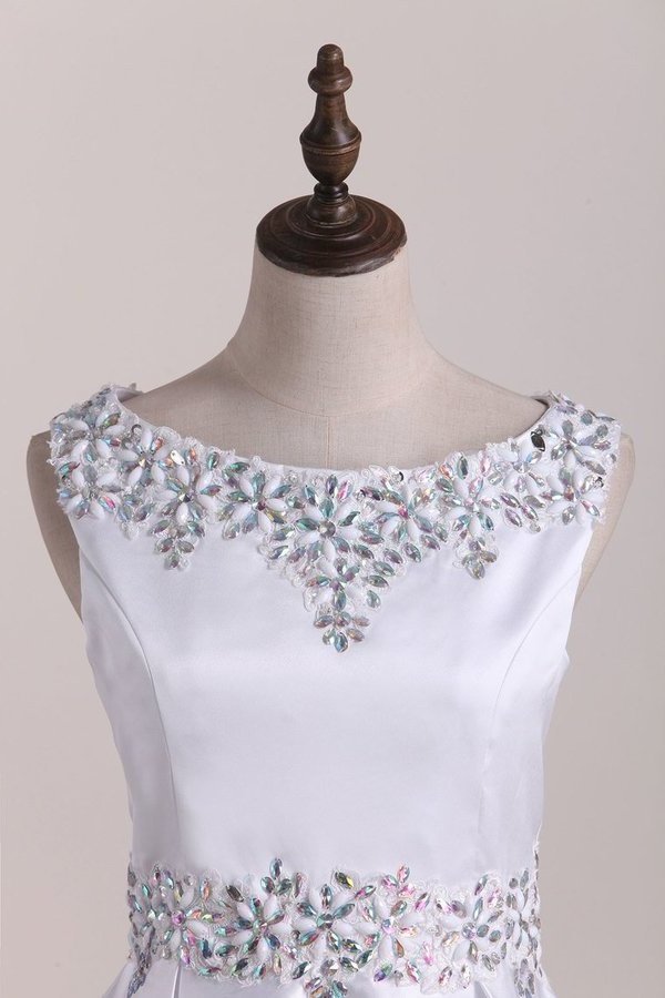 2024 New Arrival Scoop With Beading Satin Flower PS52EM8P