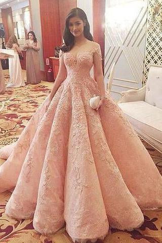 Blush Pink Evening Dress New Fashion Gorgeous Sweet 16 Gowns pink long Quinceanera Dresses