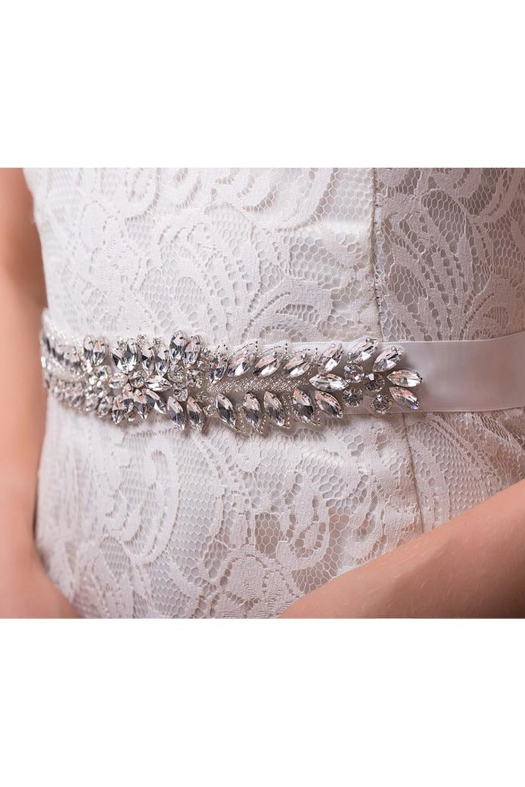 Brilliant Wedding/Evening Ribbon Sash With Rhinestone