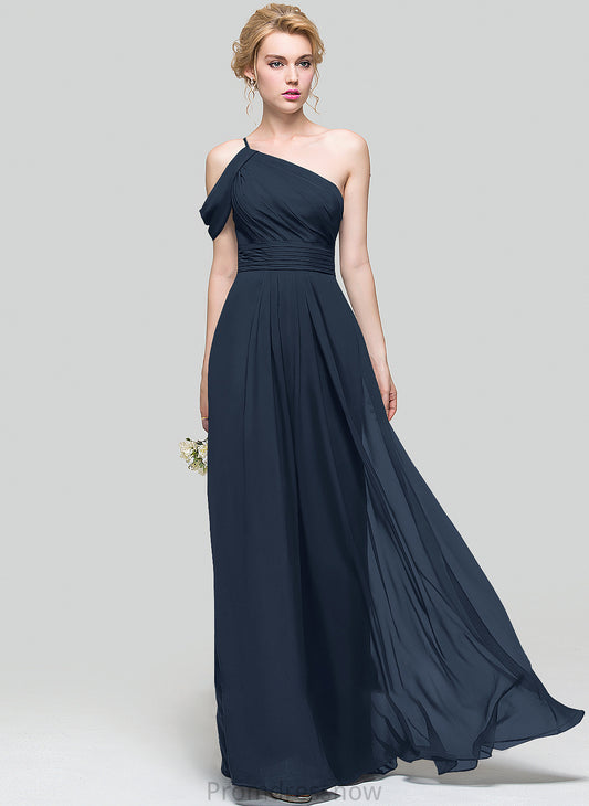 One-Shoulder A-Line Embellishment Floor-Length Length Neckline Silhouette Fabric Ruffle Callie V-Neck Floor Length Bridesmaid Dresses