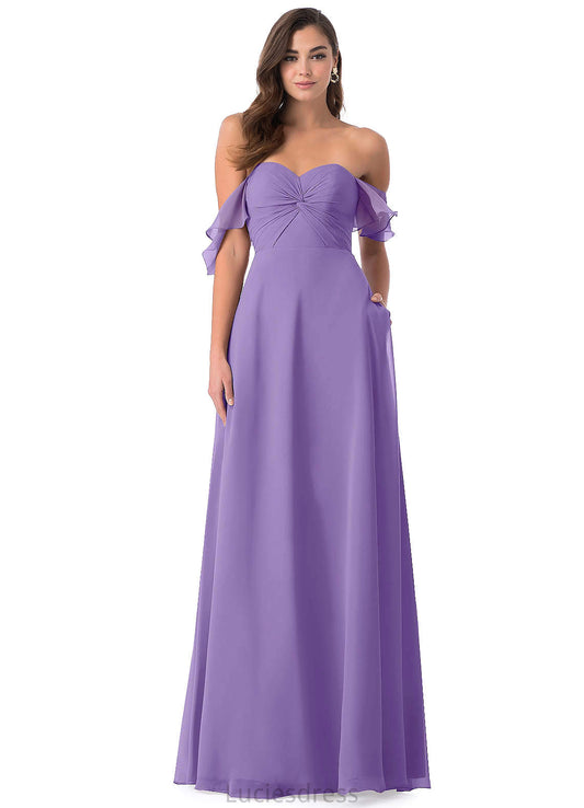 Yuliana Sheath/Column Sleeveless Spaghetti Staps High Low Natural Waist Bridesmaid Dresses