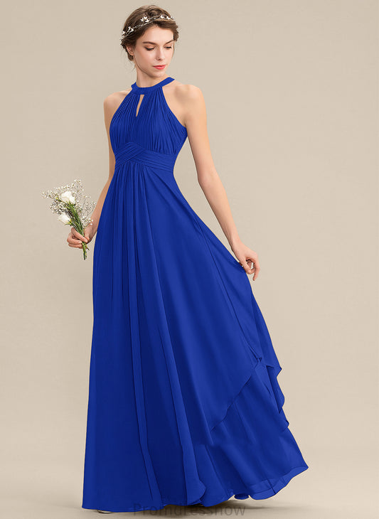 Fabric Embellishment A-Line Length ScoopNeck Ruffle Floor-Length Neckline Silhouette Marianna Empire Waist Spaghetti Staps Bridesmaid Dresses