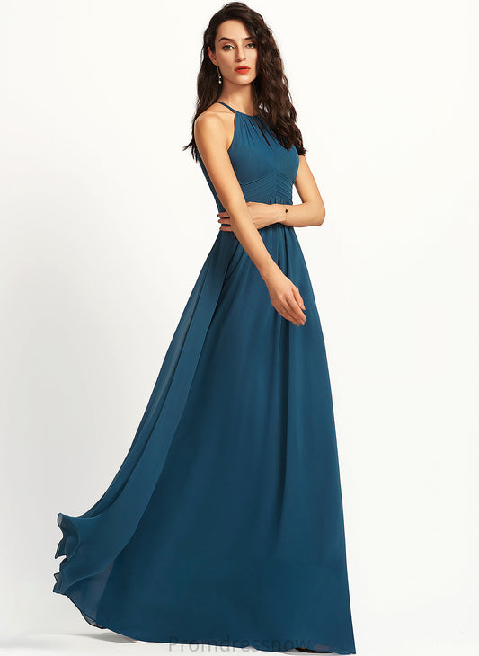 ScoopNeck Floor-Length Embellishment Silhouette Neckline Ruffle Length Fabric A-Line Thalia Sheath/Column Floor Length Bridesmaid Dresses