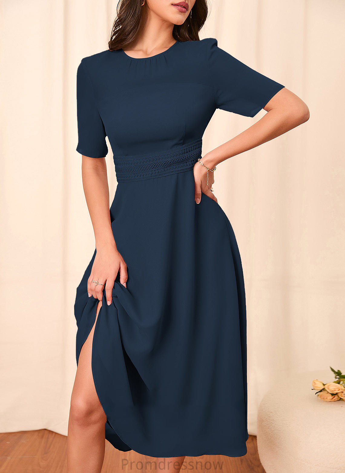 A-Line Sleeve Sleeves Knee-Length Length Straps Silhouette Fabric Nia A-Line/Princess Sleeveless Floor Length Bridesmaid Dresses