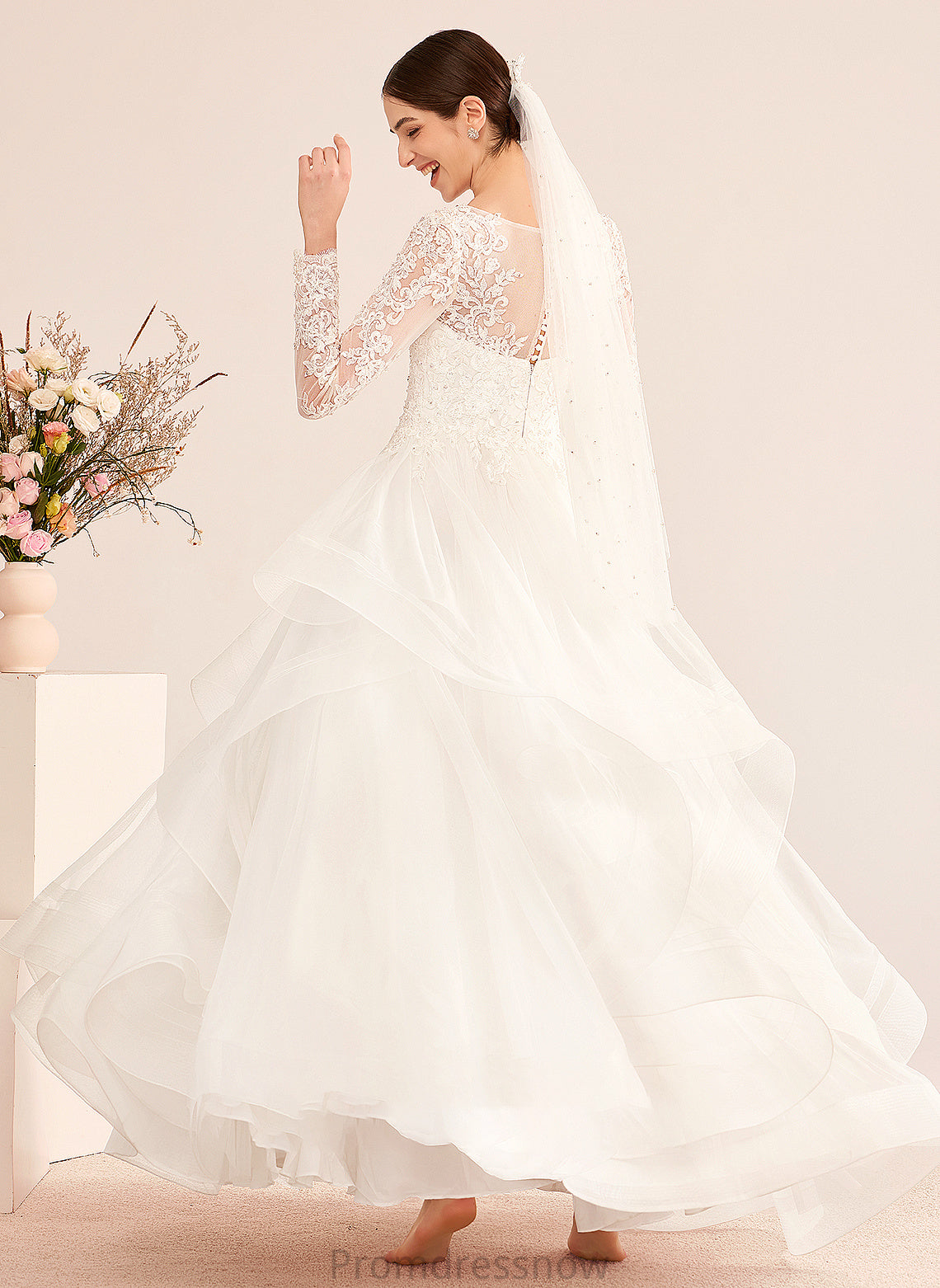 With Sequins Ball-Gown/Princess Wedding Dresses Dress Floor-Length Wedding Beading Shelby V-neck