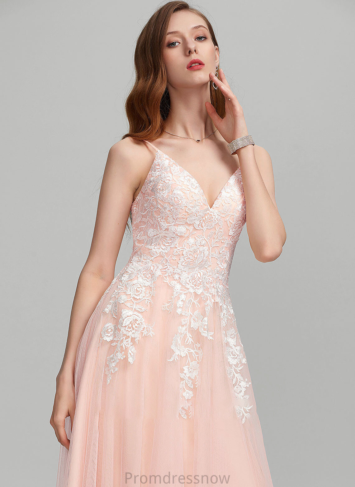 With Maud Ball-Gown/Princess Prom Dresses Sweetheart Floor-Length Sequins Tulle