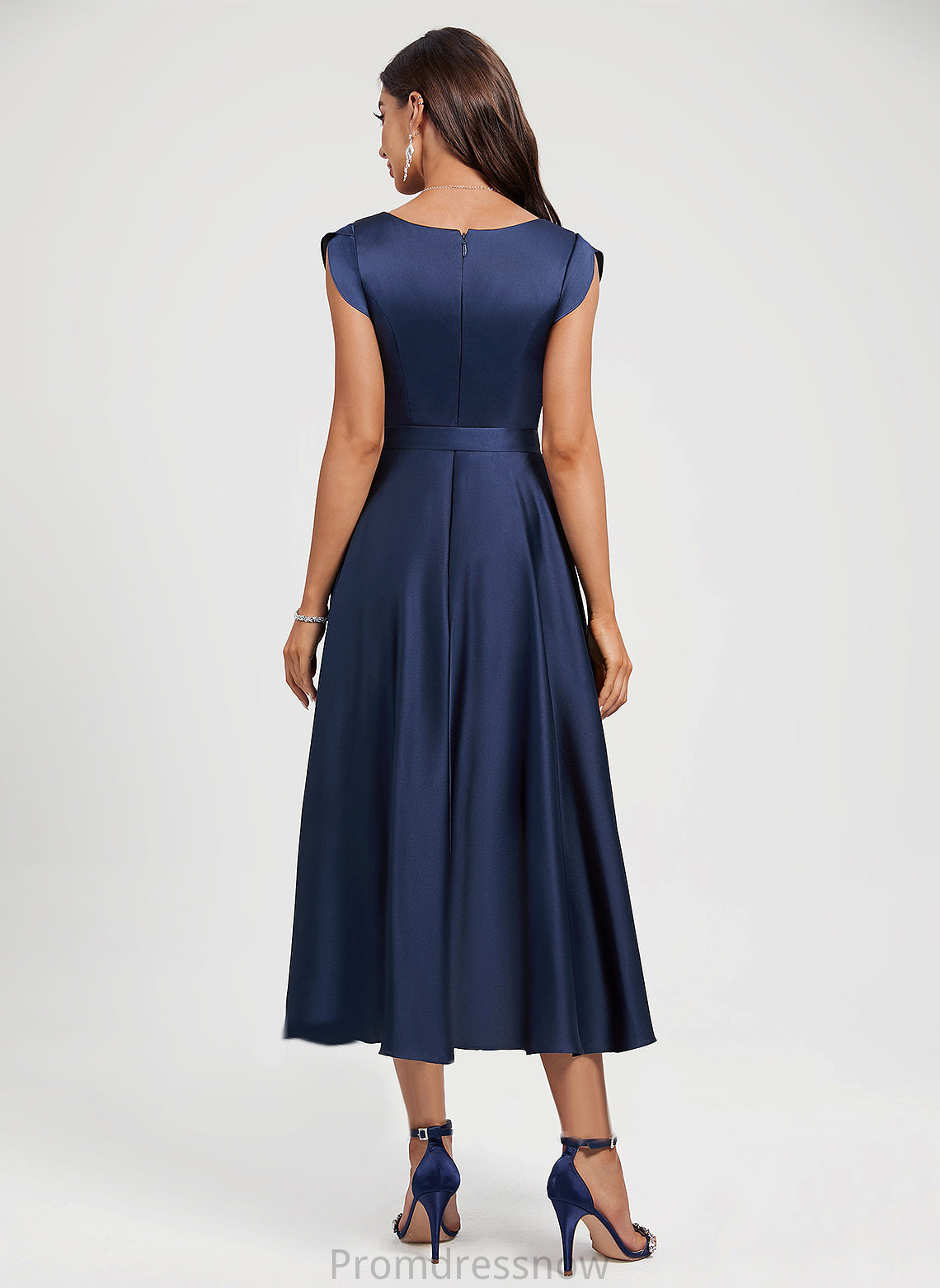 With Dress V-neck Cocktail Asymmetrical Sash A-Line Kaylyn Cocktail Dresses Polyester