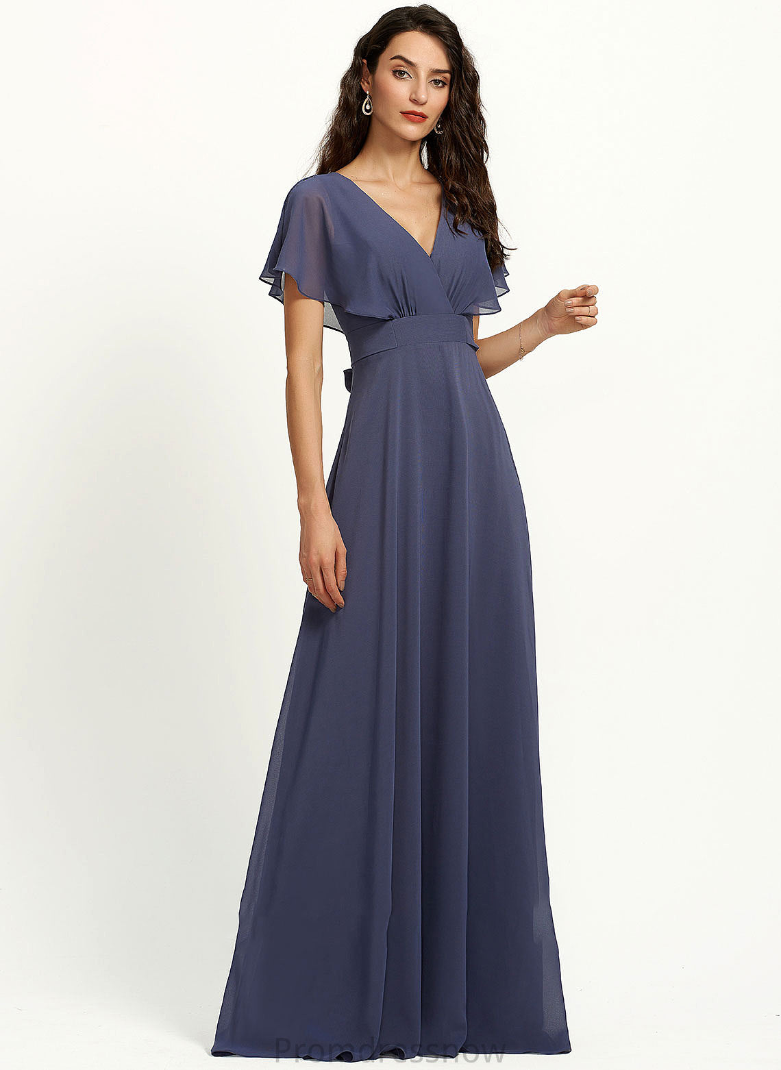 V-neck Straps Neckline Fabric Length A-Line Floor-Length Silhouette Maria Sleeveless Sweetheart Floor Length Bridesmaid Dresses