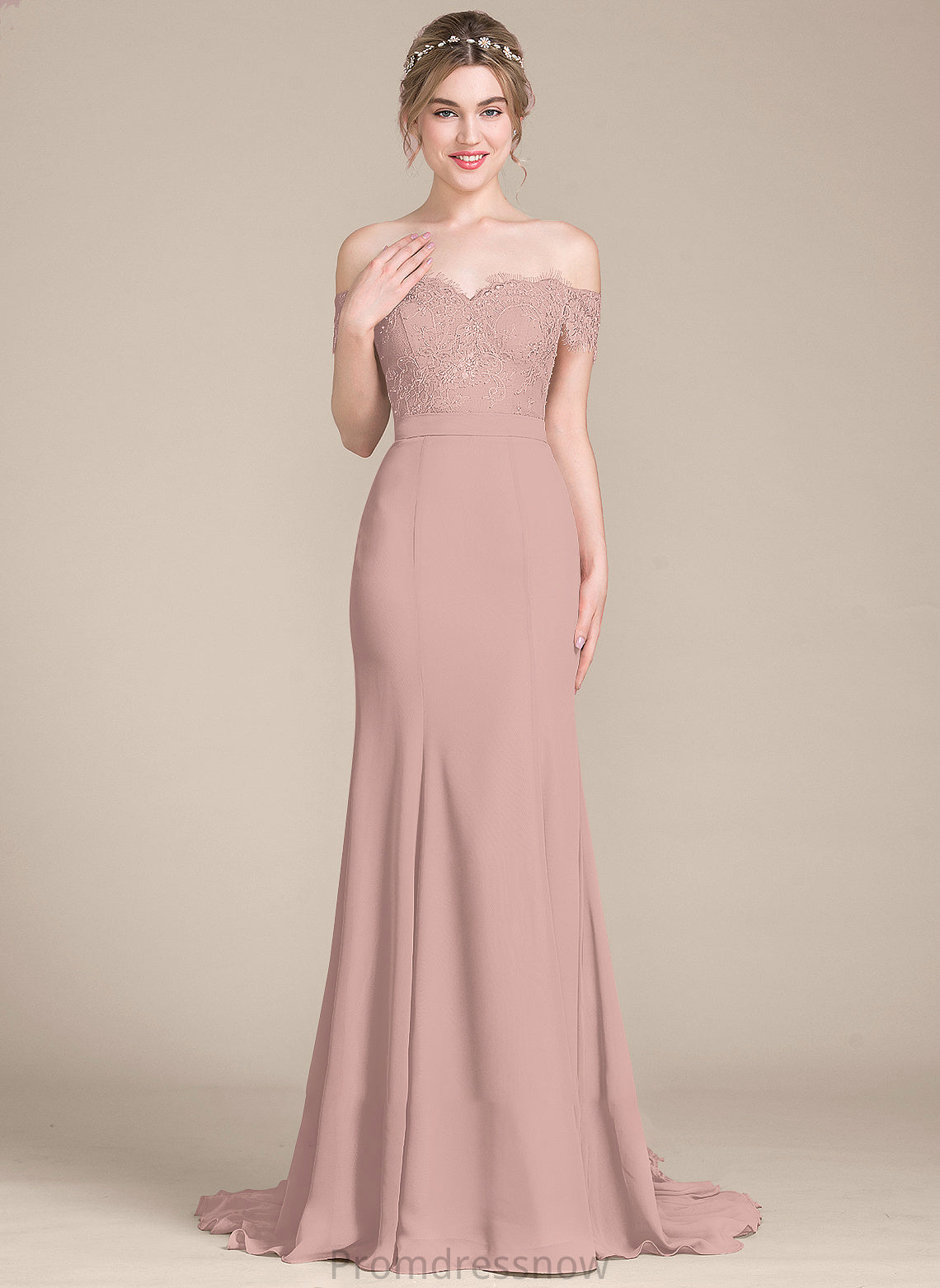 CourtTrain Embellishment Silhouette Sequins Off-the-Shoulder Length Neckline Trumpet/Mermaid Fabric Kenley A-Line/Princess V-Neck Bridesmaid Dresses