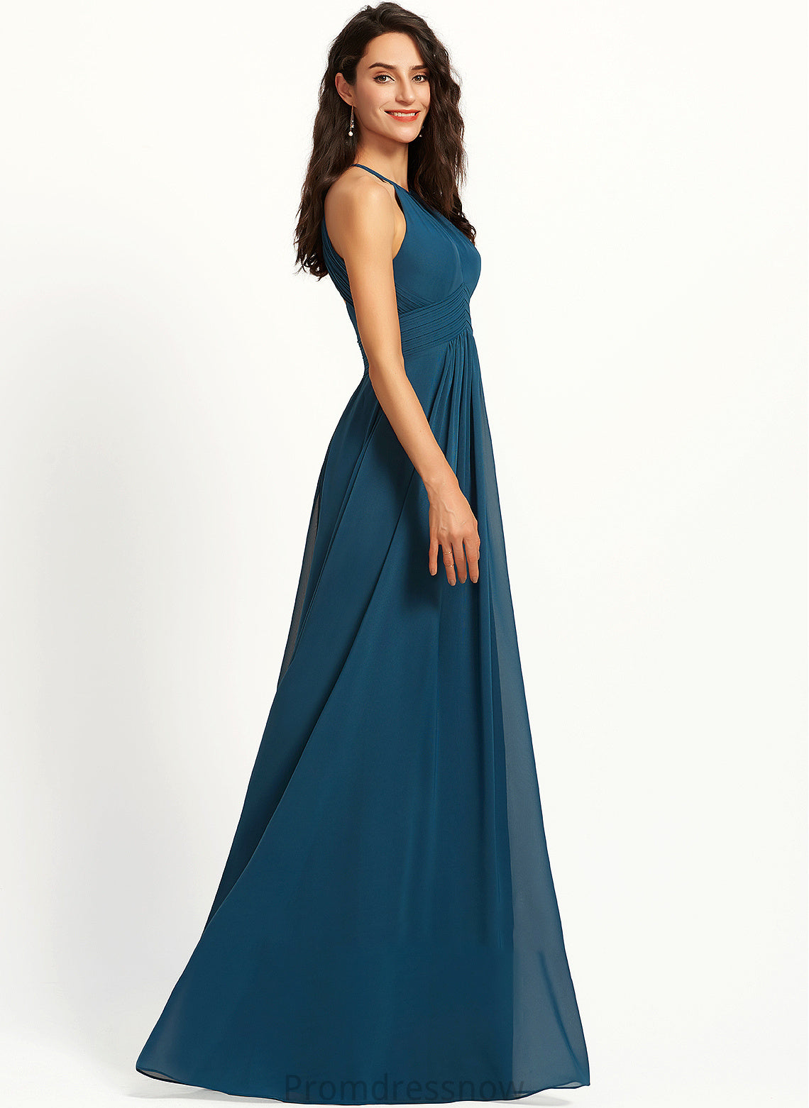 ScoopNeck Floor-Length Embellishment Silhouette Neckline Ruffle Length Fabric A-Line Thalia Sheath/Column Floor Length Bridesmaid Dresses