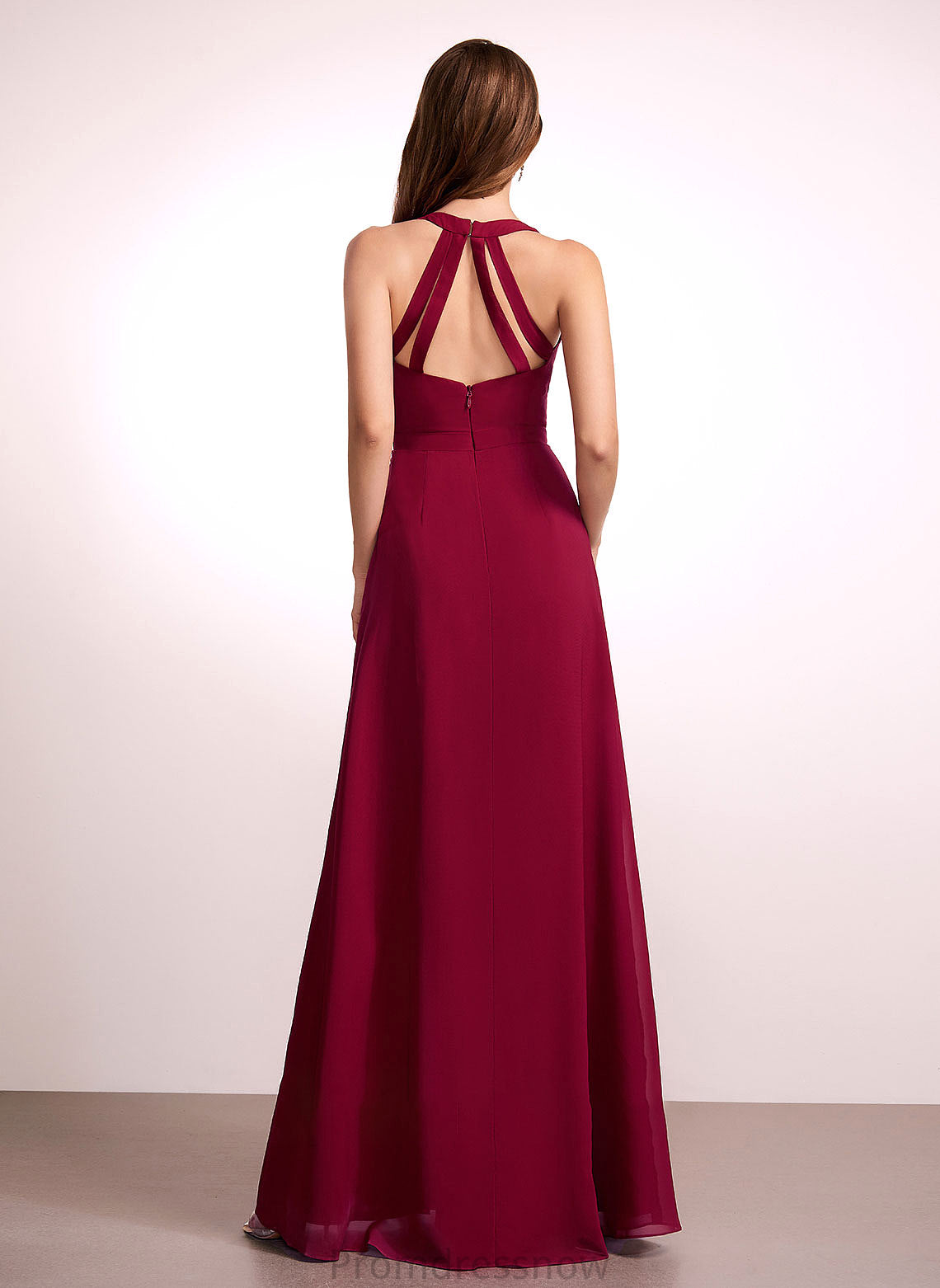 Length Silhouette Fabric Floor-Length Straps A-Line V-neck Neckline Kaitlin Floor Length Natural Waist V-Neck Bridesmaid Dresses