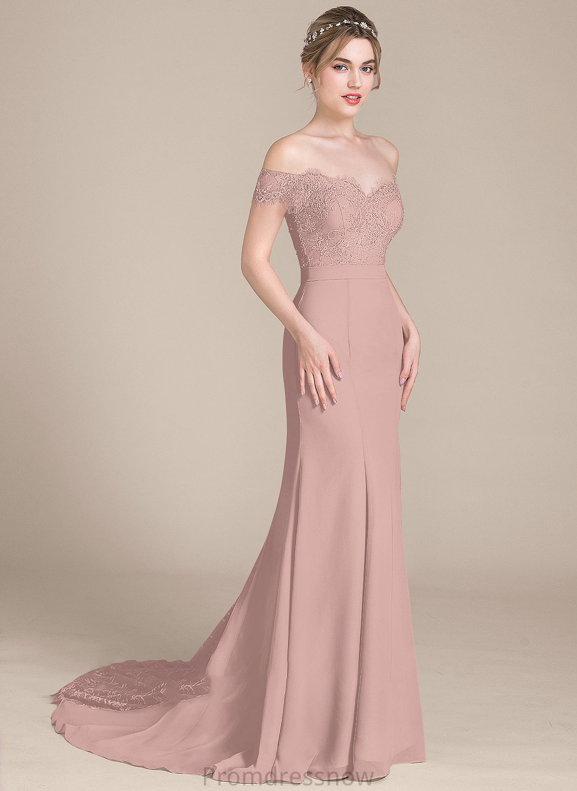 CourtTrain Embellishment Silhouette Sequins Off-the-Shoulder Length Neckline Trumpet/Mermaid Fabric Kenley A-Line/Princess V-Neck Bridesmaid Dresses