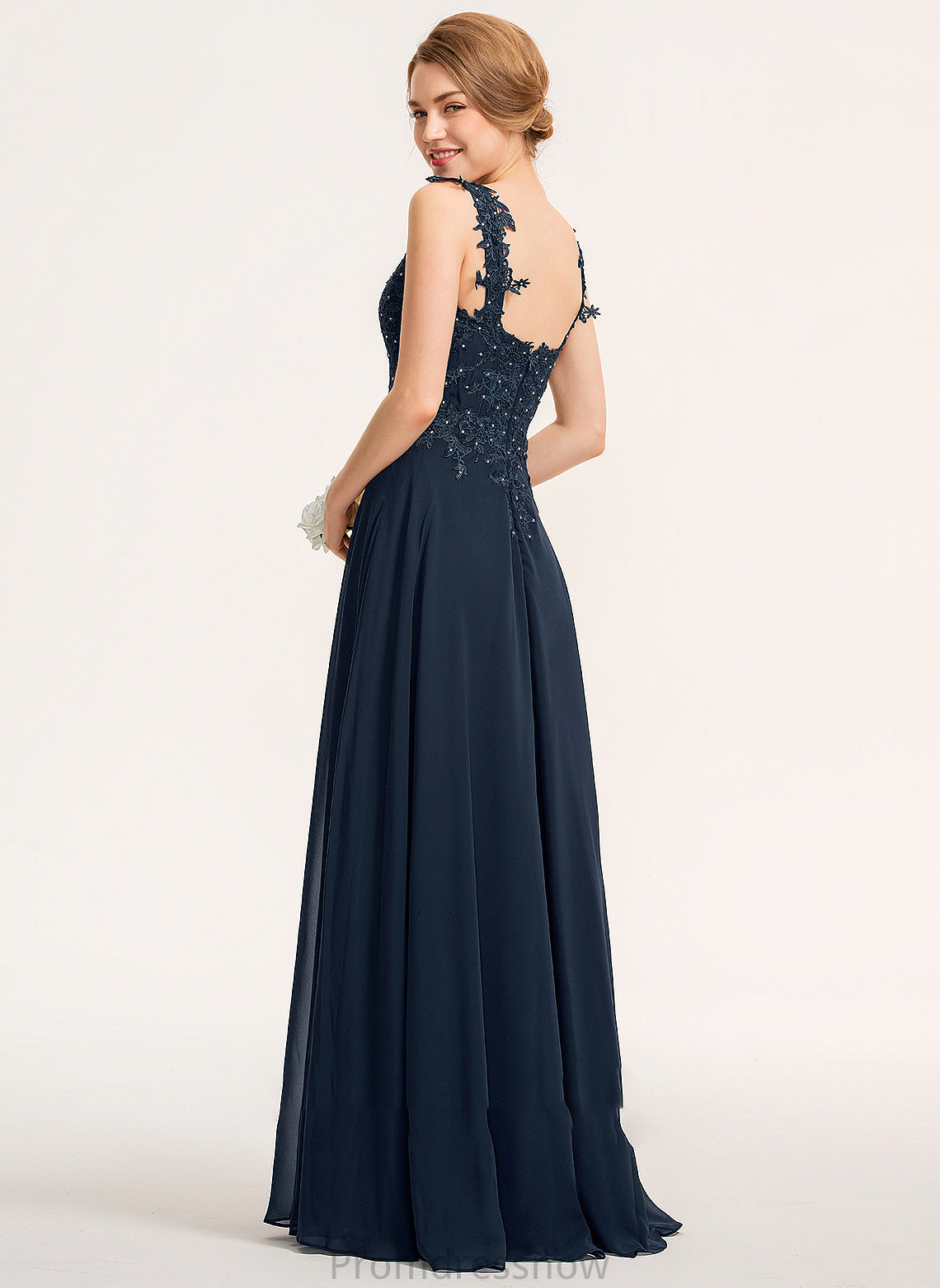 A-Line Silhouette Embellishment SplitFront Neckline Length Floor-Length Sweetheart Fabric Beading Lina Sleeveless Bridesmaid Dresses