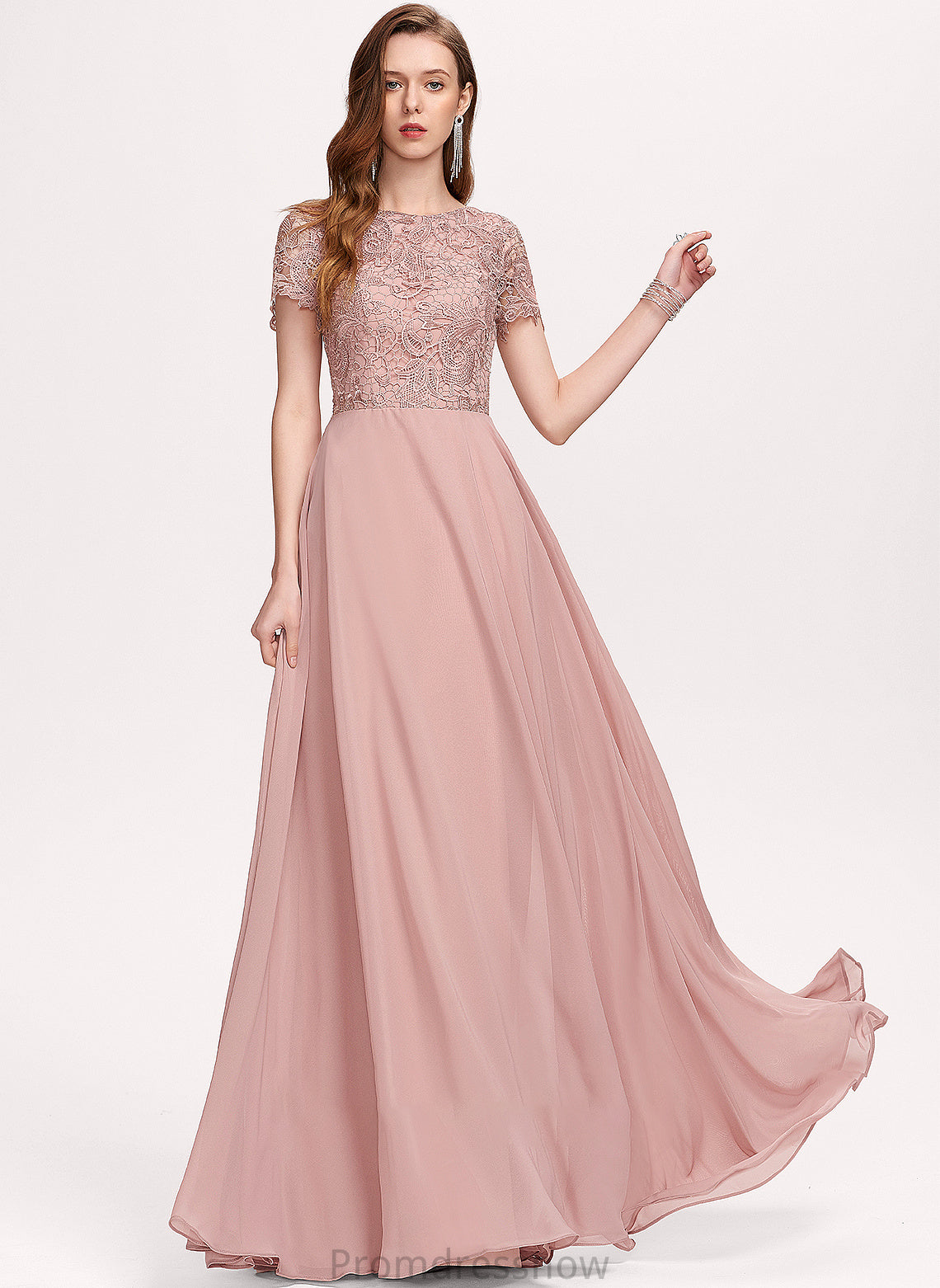 Embellishment Silhouette Sequins Fabric A-Line Neckline Floor-Length Length ScoopNeck Camryn A-Line/Princess Sleeveless Bridesmaid Dresses