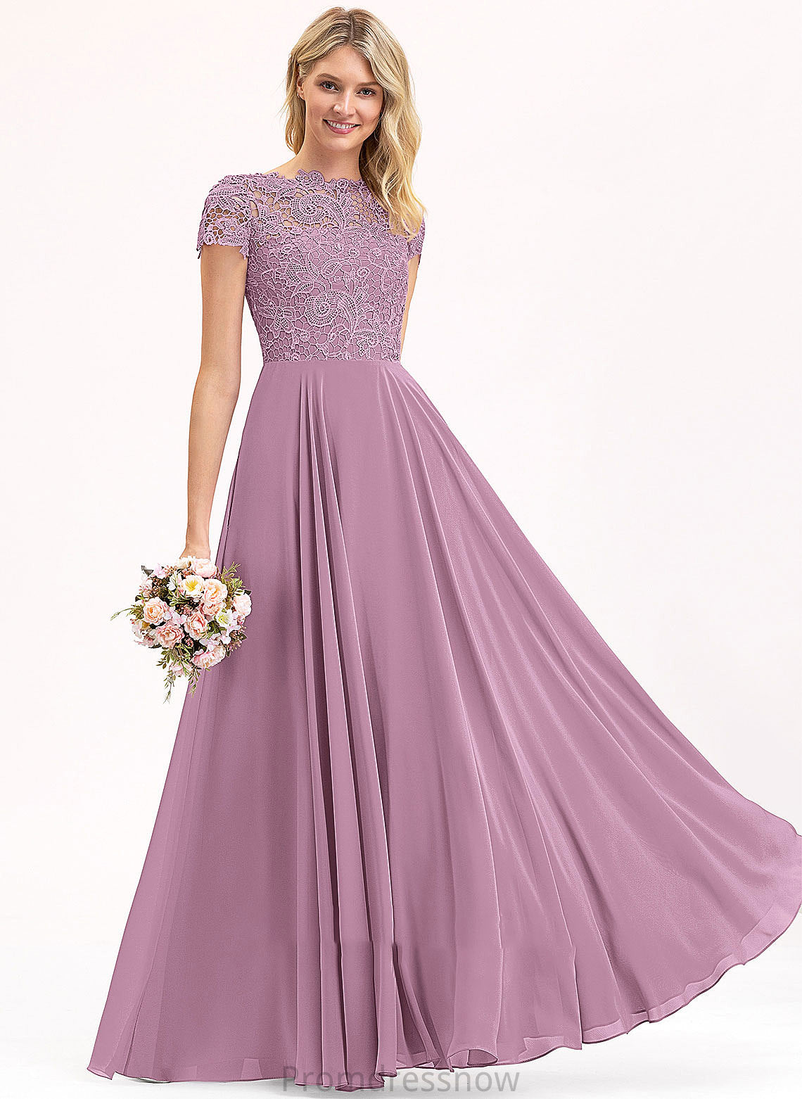 Silhouette Pockets ScoopNeck Length Fabric Floor-Length Embellishment Neckline A-Line Ashly Floor Length A-Line/Princess Bridesmaid Dresses