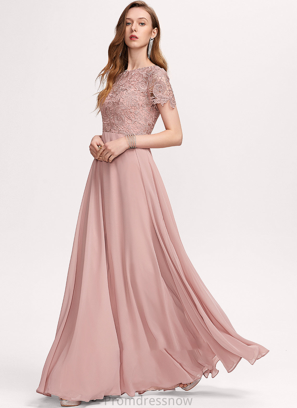 Embellishment Silhouette Sequins Fabric A-Line Neckline Floor-Length Length ScoopNeck Camryn A-Line/Princess Sleeveless Bridesmaid Dresses