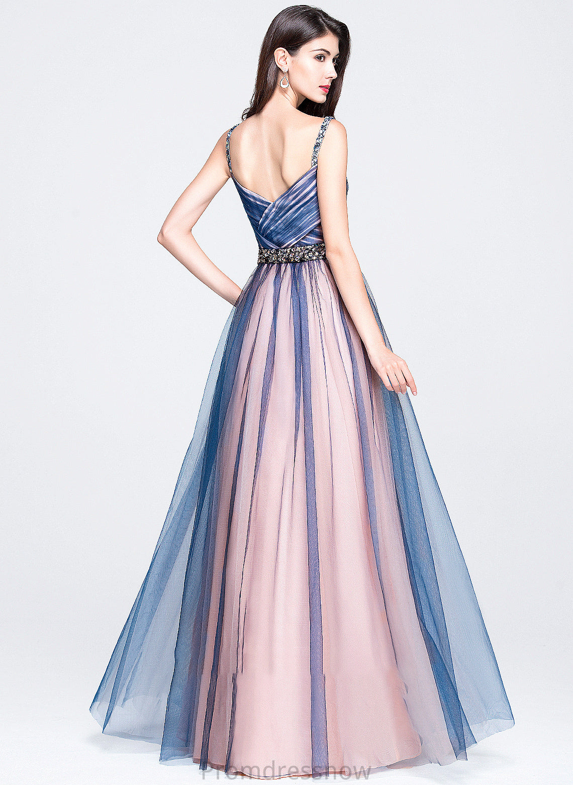 With Sequins Sweetheart Prom Dresses Margery Ball-Gown/Princess Floor-Length Tulle Ruffle Beading