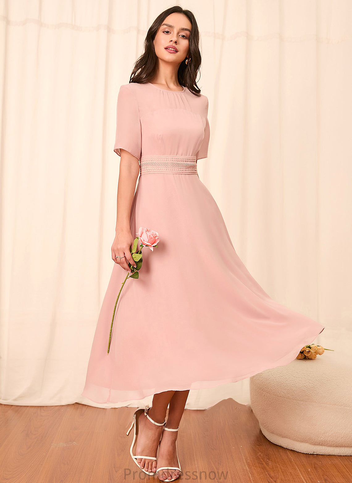 A-Line Sleeve Sleeves Knee-Length Length Straps Silhouette Fabric Nia A-Line/Princess Sleeveless Floor Length Bridesmaid Dresses