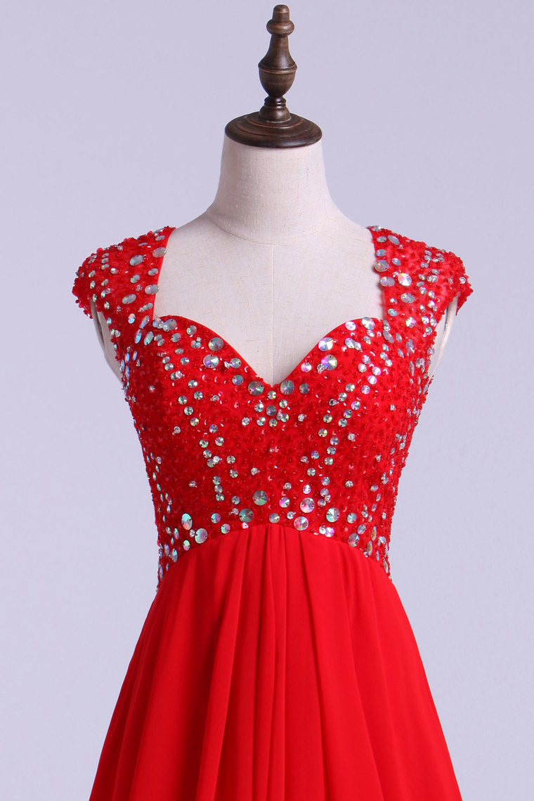 2024 Off The Shoulder Beaded Bodice Homecoming Dress Short/Mini Chiffon