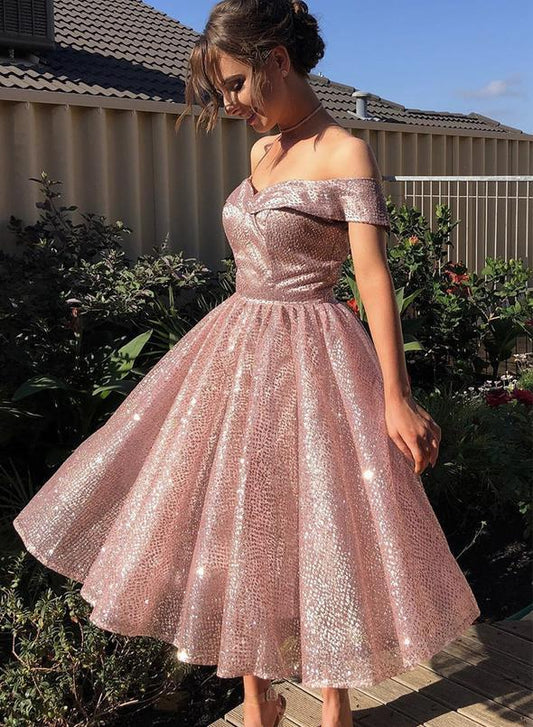 Sequins Short Haleigh Pink Homecoming Dresses Dress HF12062