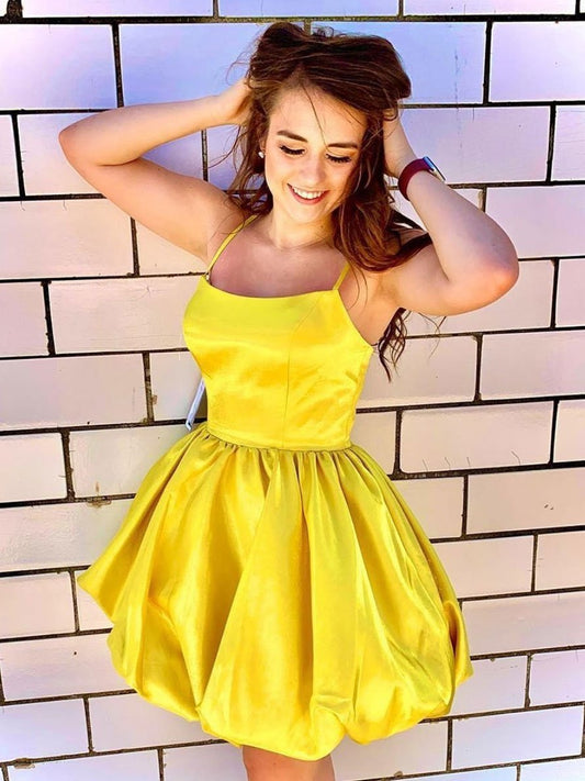 Yellow Halle Homecoming Dresses HF22713