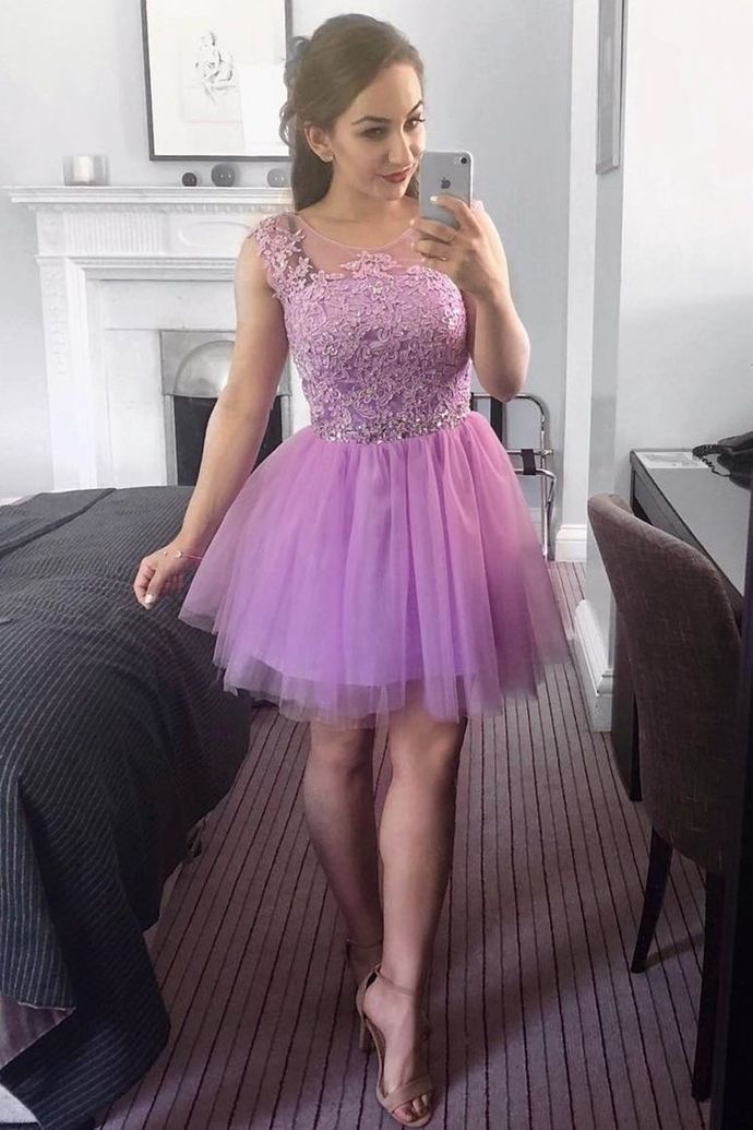 Elegant Tulle Homecoming Dresses Tessa A Line Girl HF22977