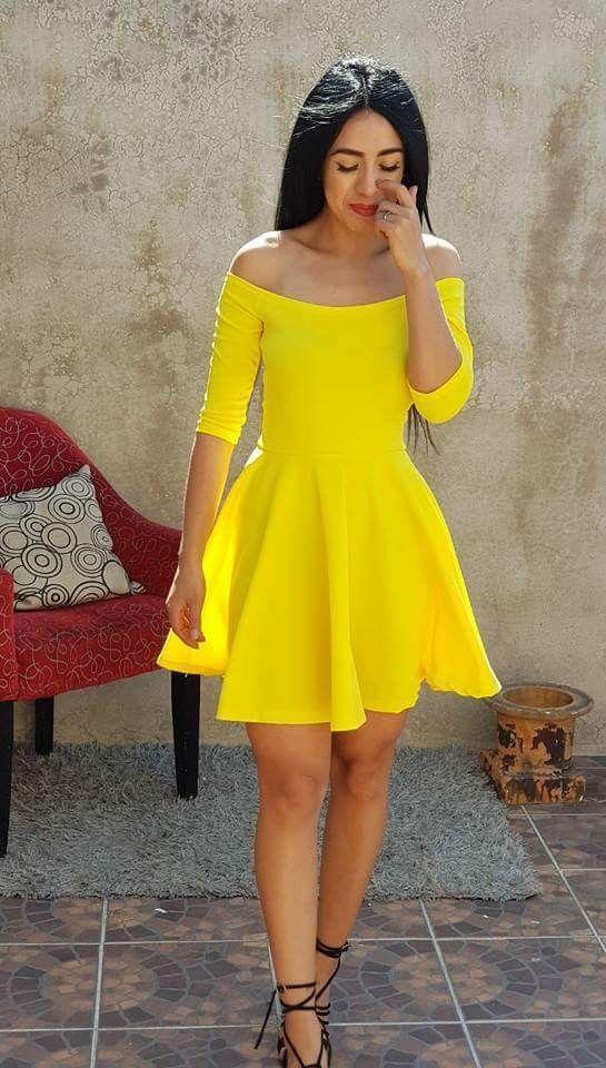 Yellow With Homecoming Dresses Nia Half Sleeve HF3763