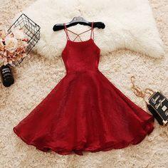 Short Spaghetti Homecoming Dresses Gianna Straps Simple HF8821