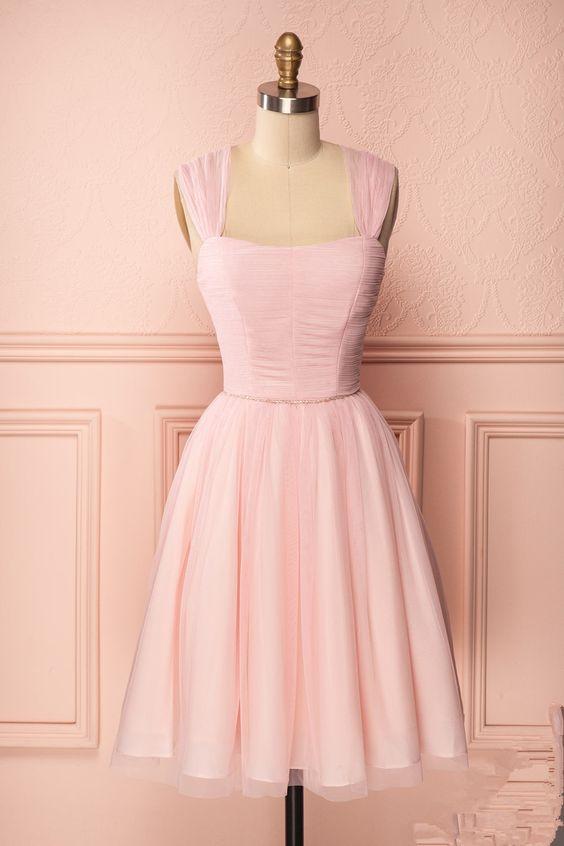 Erika Homecoming Dresses Pink Short Party Dress HF9097