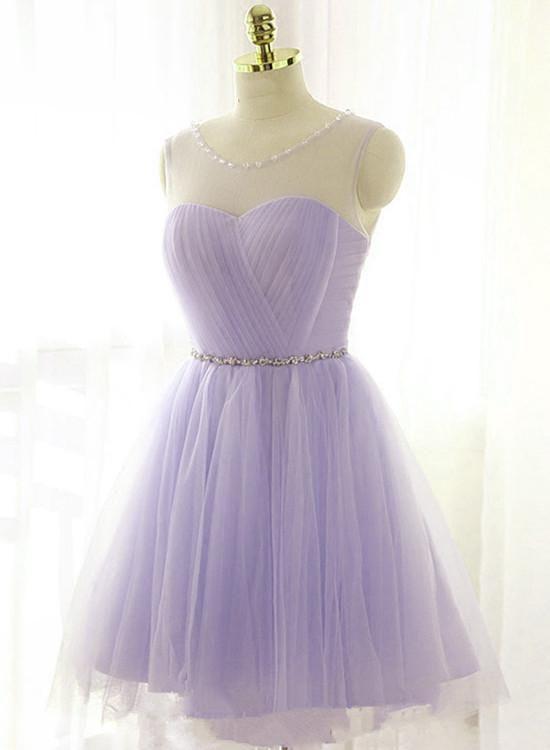 Homecoming Dresses Penelope Cute Lavender With Belt HF9170