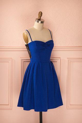 Elegant Short Homecoming Dresses Royal Blue London HF9359